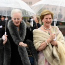 Gjestene ankommer operaen: Dronning Margrethe og Dronning Anne Marie. Foto: Jon Olav Nesvold / NTB scanpix